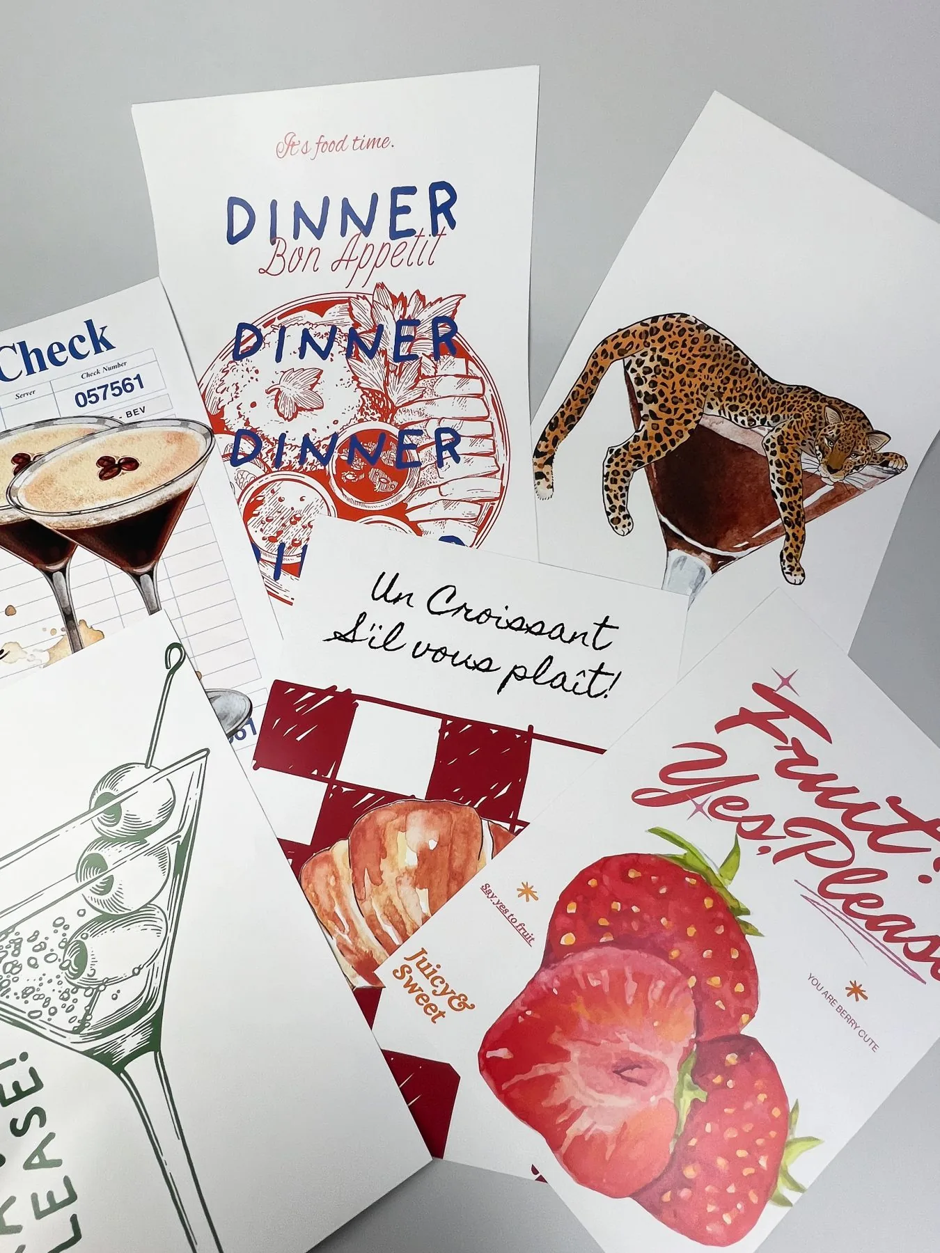 Minimalistische Drucke mit vintage Flair